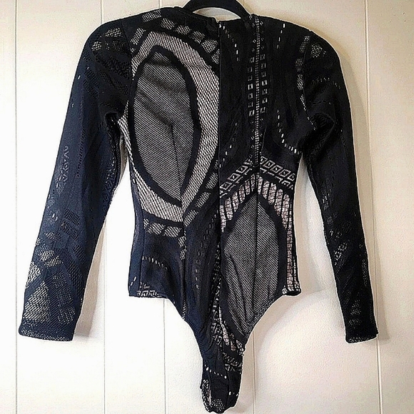 LF SEEK The Label Sheer Fishnet Bodysuit XS - Picture 2 of 7